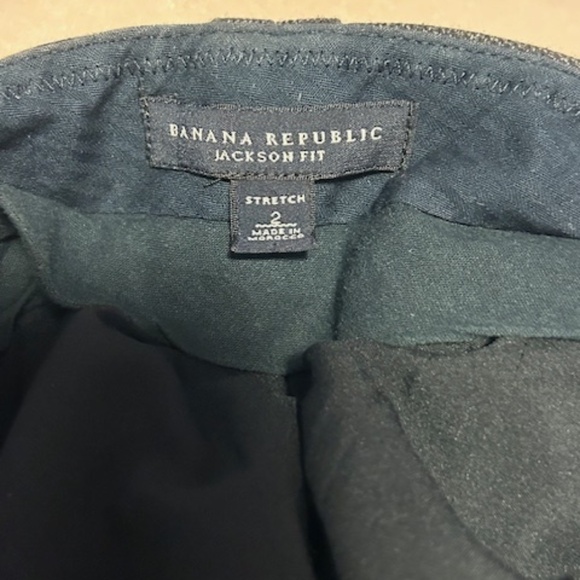 Banana Republic - Jackson Fit - stretch Heather grey dress pants - Size 2 - Picture 6 of 7